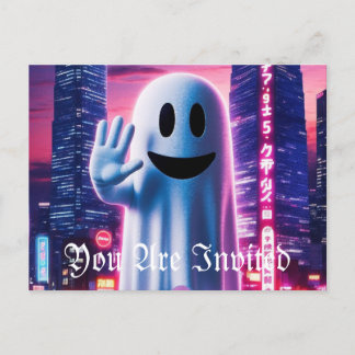 Ghost Wave & Urban Lights Uitnodiging Briefkaart