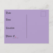 Ghost Wave & Urban Lights Uitnodiging Briefkaart (Achterkant)