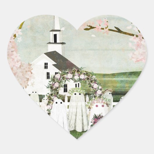 Ghost Wedding Sticker (Voorkant)