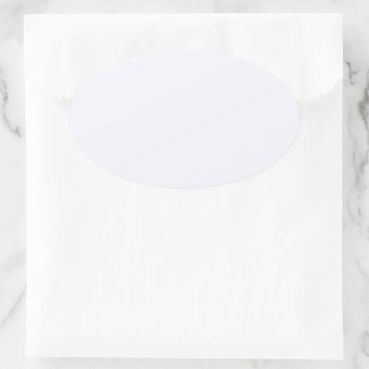 Ghost White Oval Sticker (Tas)
