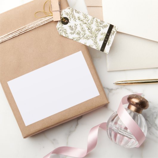 Ghost White Rechthoekige Sticker (Geschenken)