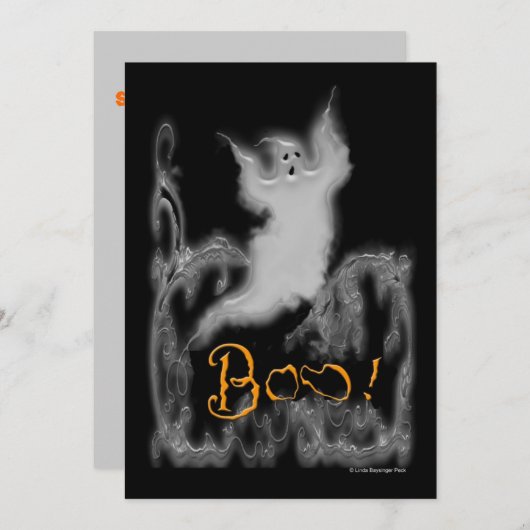 Ghost White Scroll Kaart (Voorkant / Achterkant)