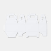 Ghost White Solid Color Bedankdoosjes (Uitgevouwen)