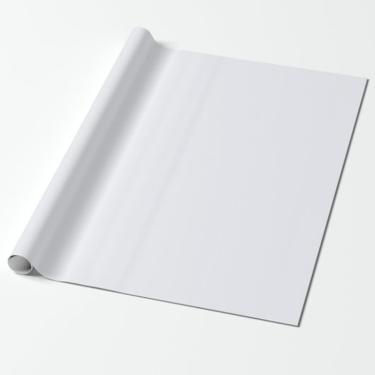 Ghost White Solid Color Cadeaupapier (Uitgerold)