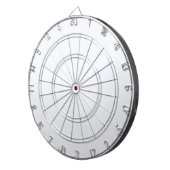 Ghost White Solid Color Dartbord (Voorkant Rechts)