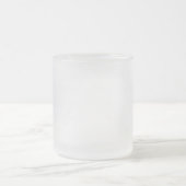 Ghost White Solid Color Matglas Koffiemok (Center)