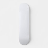 Ghost White Solid Color Skateboard (Voorkant)