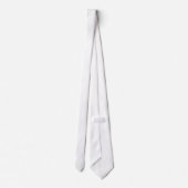 Ghost White Solid Color Stropdas (Achterkant)