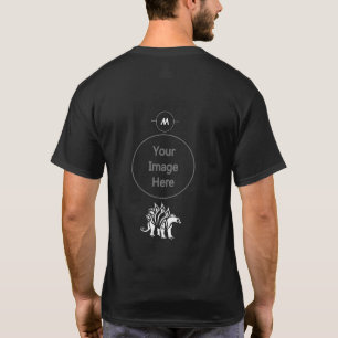 Ghost White Stegosaurus Spiked Dinosaurus T-shirt