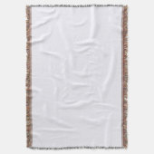 Ghost White Throw Blanket Deken (Voorkant Verticaal)
