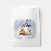 Ghost Witches Pet Jack-O' Lantern Happy Halloween Bedankzakje (Voorkant)