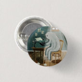 Ghost Writer Ronde Button 3,2 Cm (Voorkant /achterkant)