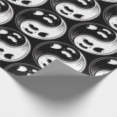 Ghost Yin Yang Black en White Cadeaupapier (Hoek)