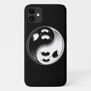 Ghost Yin Yang Black en White iPhone 11 Hoesje