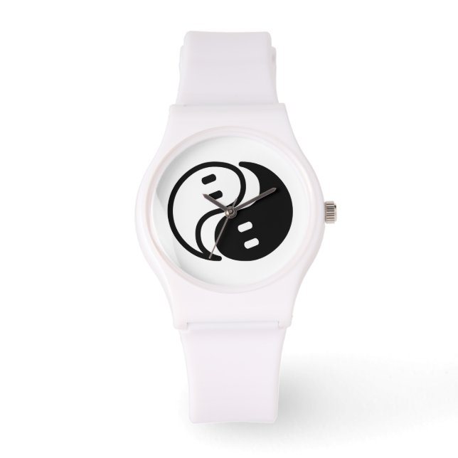 Ghost Yin Yang Horloge (Voorkant)