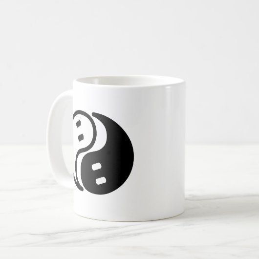 Ghost Yin Yang Koffiemok (Voorkant links)
