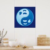 Ghost Yin Yang Poster (Keuken)