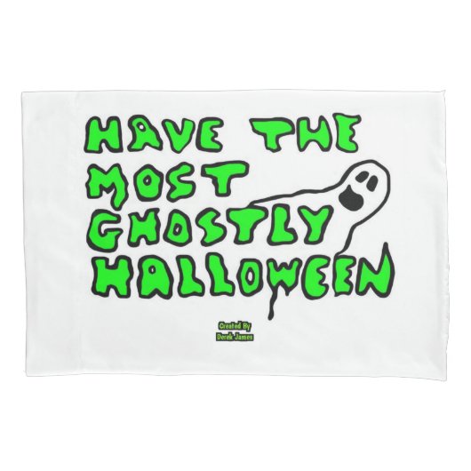Ghosted Halloween Standard Kussensloop (Voorkant)