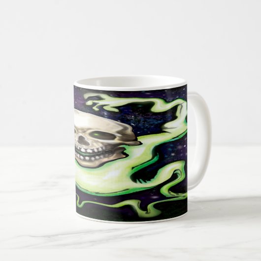 Ghosted Skull Koffiemok (Voorkant rechts)