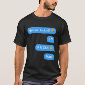 Ghosted Text Message Funny Halloween T-shirt