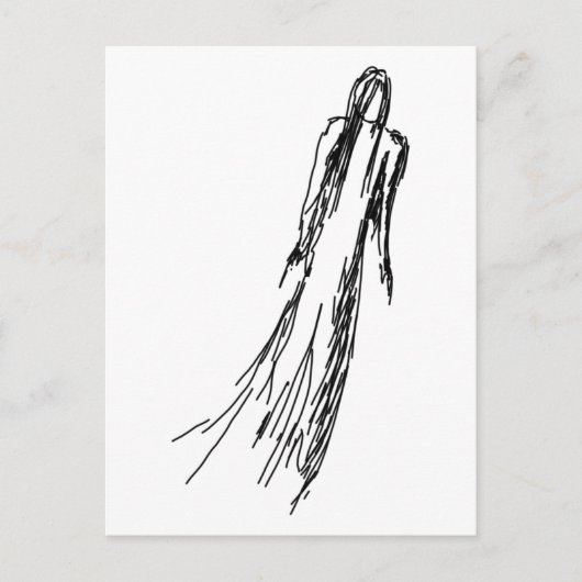 Ghosted Woman Briefkaart (Voorkant)