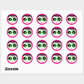 Ghostie Girl Sticker (Hot Pink) (Vel)