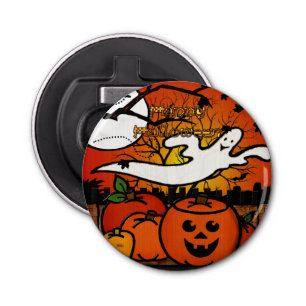 Ghostie Whimsical Halloween Favorieten Button Flesopener