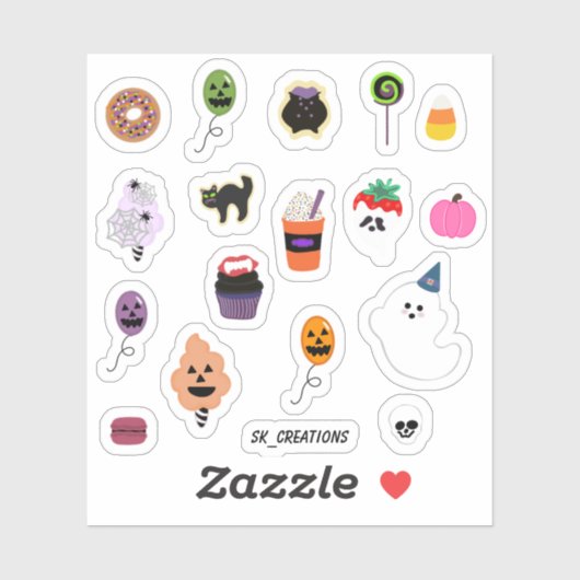 Ghostile Boo Day Traite Sticker Sheet (Feuille)