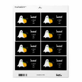 Ghostile ~ étiquette de sac de traitement (Feuille entière)