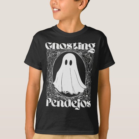 Ghosting Pendejos Funny Mexican Ghost Halloween Hi T-shirt (Voorkant)