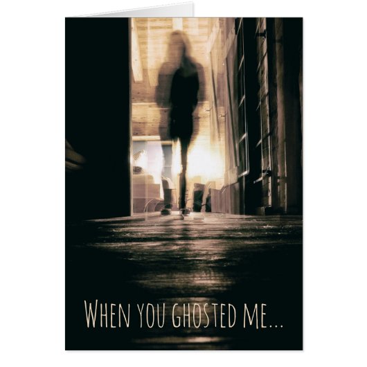 Ghosting Pushback Custom Message Kaart (Voorkant)