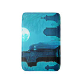 Ghostly Figure in a Graveyard Design Badmat (Voorkant Verticaal)