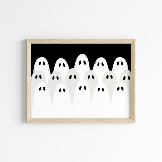 Ghostly Gathering Halloween Poster