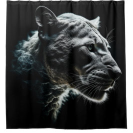 Ghostly Gray Cougar Douchegordijn