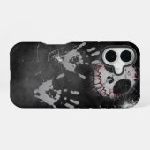 Ghostly Handprint Shattered Screen Horror iPhone C iPhone 16 Hoesje (Achterkant horizontaal)