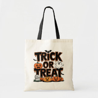 Ghostly Pumpkin Trick or treat Bag Tote Bag
