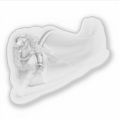 Ghostly Reaper Rides Again Halloween Sticker (Voorkant)