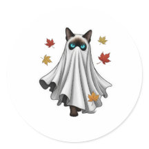 Ghostly Siamese – Schattigee Halloween Siamese Cat