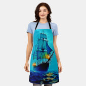 Ghostly Tall Ship Zee Voyage Design Schort (Gedragen)