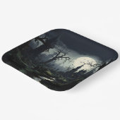 Ghostly Witches Manor Halloween Papieren Bordje (Gebogen)