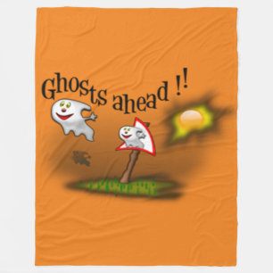 Ghosts Ahead Fleece Deken