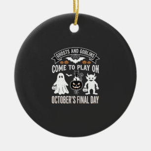 Ghosts and Goblins Halloween Oktober Laatste Dag_1 Keramisch Ornament