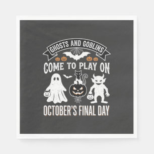 Ghosts and Goblins Halloween Oktober Laatste Dag_1 Servet