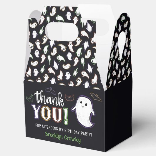 Ghosts & Bats Halloween Verjaardag Bedankt Bedankdoosjes (Geopend)