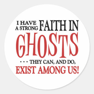 Ghosts bestaan ronde sticker