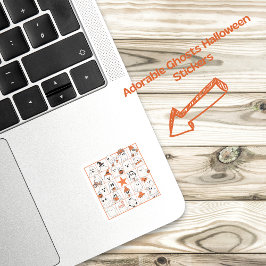 Ghosts Bingo Vierkante Sticker