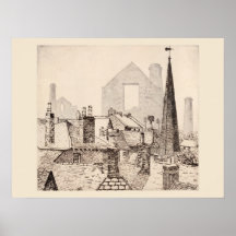 Ghosts Cornwall Print, Eleanor M Hughes Re-Strike 