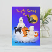 Ghosts en vriendenkarverij kaart (Staand voorkant)