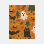 Ghosts et Citrouilles mignons | Couverture en pola (Devant)
