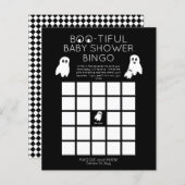 Ghosts Halloween Boo-armige Baby shower Bingo nodi (Voorkant / Achterkant)